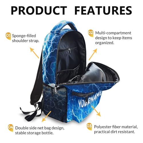 Backpack for Kids Boys Teens, Personalized Gamer Schoolbag for Kindergarten Elementary Primary Middle College, 17 Inch Lightweight Custom Gaming Bookbag - color: Game3