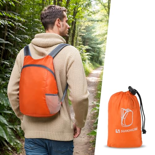 Ultra Lightweight Hiking Daypack,Foldable Travel Packable Backpack