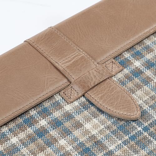Londo Leather Sleeve Compatible with MacBook Pro 14 & Air 13-13.3 Inch (M5, M4, M3, M2, M1, Pro, Max) & iPad Pro 12.9, Premium Top Grain Leather Laptop Bag, 2020 to 2026 Models - color: Mink, size: 13-14 inches