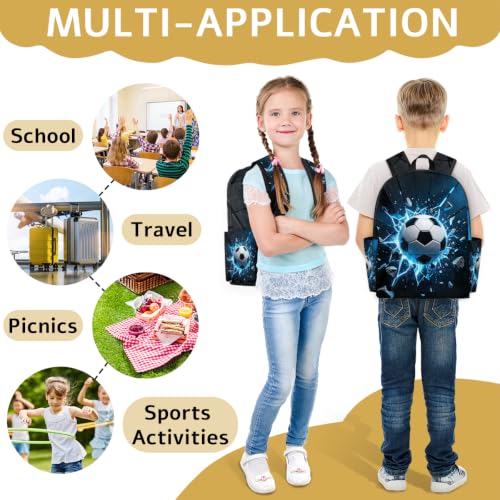 Sport Football Ball Kids Backpack for Boys Girls Soccer Sport Preschool Toddler Backpack Kindergarten Nursery Bookbag Travel Children Lightweight School Bag - color: Soccer