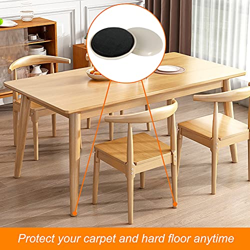Furniture Sliders, 12pcs Furniture Movers 2 Inch Moving Pads Self Adhesive Gliders for Carpet and Hardwood Floors(Beige) - size: 12pcs 2" Beige