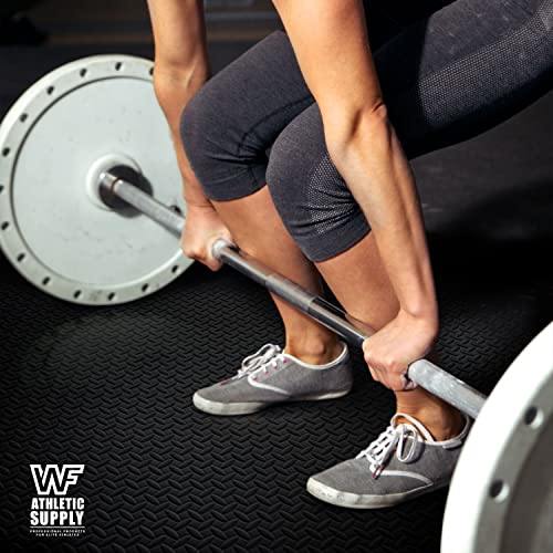 WF Athletic Supply Interlocking Exercise Foam Mats, 3/4-Inch Thickness Gym Flooring Tiles, Extra Thick Eva Foam Fitness Equipment Mat & Home Protective Flooring Cushion
