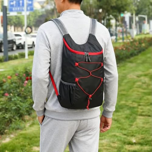 Lightweight and Thin Foldable Backpack, Climbing Bag, Hiking Daypack,15L Waterproof Travel Packable Rucksack (Dark Blue ) - color: Dark Blue 