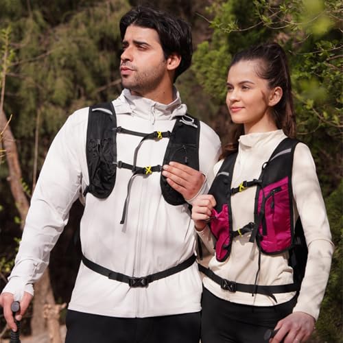 15L Small Hiking Backpack Lightweight Hydration Backpack for Men Women, Warterproof Hiking Daypack for Travel Cycling - color: Black