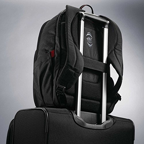 Samsonite Xenon 3.0 Slim Laptop Backpack, 1680D Ballistic Polyester, Fits 15.6” Laptop, TSA Compatible, Air Mesh Back Padding, Tablet Pocket, Smart Sleeve, Quick Stash Pocket, Durable & Lightweight - size: Medium