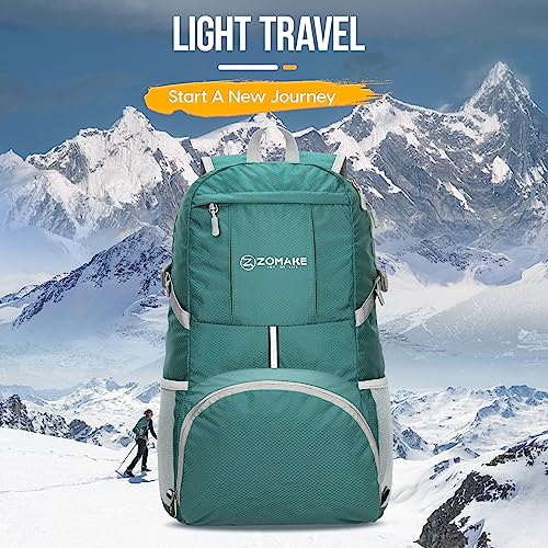 ZOMAKE Lightweight Packable Backpack 35L, Water Resistant Foldable Day Pack - color: C-army Green