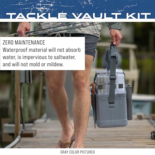 FROGG TOGGS EVA Tackle Vault, Lightweight, Customizable Fishing Tackle Bag - color: White, style: 3700 Kit