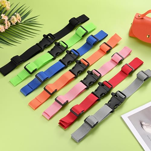 Backpack Chest Strap Adjustable Sternum Straps with Emergency Whistle Buckle Use for Backpack Replacement - color: Orange