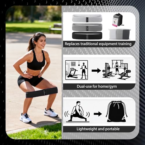 3 PCS Resistances Bands, Yoga Fitness Elastic Resistances Bands Set, Workout for Booty Legs, Elastic Pilates Flexbands - color: 3-pack (1 light gray + 1 gray + 1 black)