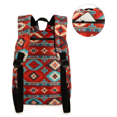 Montana West Backpack for Women Western Travel Backpack Purse Casual Daypack for Laptop College - color: Aztec Dark