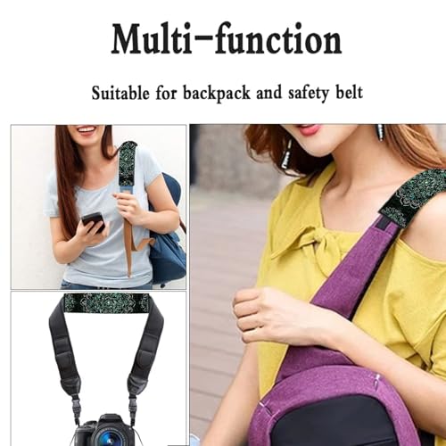 2 Pcs Green Mandala Car Seat Belt Pads for Men Women Trendy Auto Accessories Universal Fit Vehicles SUV Van Shoulder Straps Covers - color: Green Mandala