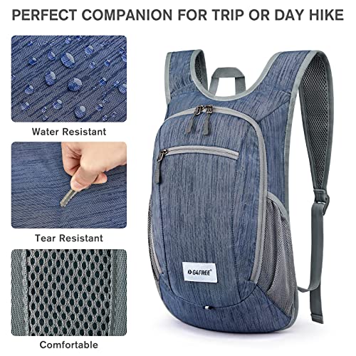 G4Free 10L/15L Hiking Backpack Lightweight Packable Hiking Daypack Small Travel Outdoor Foldable Shoulder Bag - color: Dark Blue, size: 10L