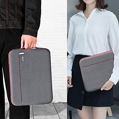 Voova Laptop Sleeve Case 15.6 16 Inch with Handle, 360° Protective Waterproof Slim Computer Bag Cover Compatible with MacBook Pro M2/M3/M4 16, HP Acer Lenovo Yoga ThinkPad Asus Laptop, Grey - color: Grey, size: 15.6-16 Inch