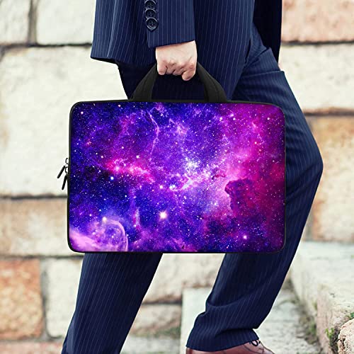 RICHEN 17 inch Laptop Shoulder Bag Carrying Case with Handle Fits 15.6/16/17/17.3/17.4 inch Laptop Notebook (16-17.3 inch, Purple Galaxy) - color: Purple Galaxy