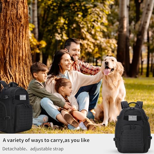 30L Hiking Backpack Lightweight Outdoor Daypack Camping Backpack Outdoor Travel Daypack Day Pack for Man Woman (Black) - color: Black