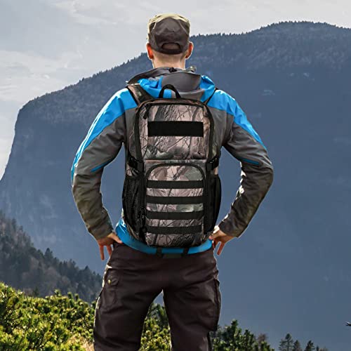 HUNTVP Tactical Backpack Military MOLLE Backpack Hunting Rucksack Gear Assault Pack 25L WR - color: Camo-25l, size: 25L