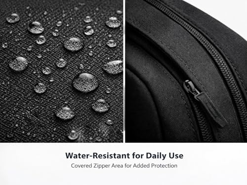 TRAILKICKER Laptop Backpack, Water Resistant Computer Backpack for Work, Travel & School, 17 Inch Laptop Compartment, 2 Compartments, Ergonomic Shoulder Straps, Black - color: Black