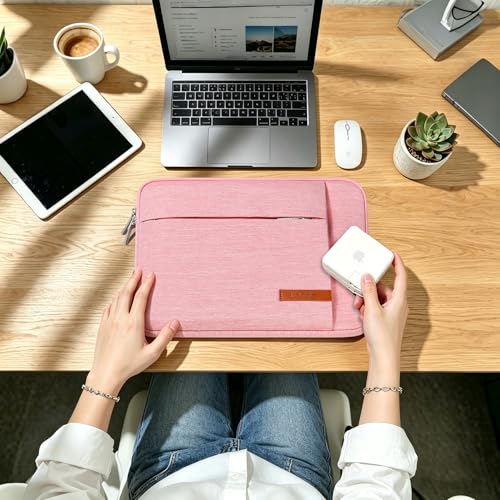 Lacdo 13 inch Laptop Sleeve Case for 13 inch MacBook Air M5 A3449 (2026), M4 A3240 2025, M3 A3113, M2 A2681, M1 A2337 | 13" MacBook Neo A18 Pro A3404 (2026) | iPad Air/Pro 13 M5 Computer Bag, Peach - color: Peach, size: New MacBook Air/Neo/Pro 13 Inch