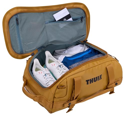 Thule Chasm Duffel bag, Weather-resistant materials, Easy packing, Converts to backpack, Internal pockets, Travel-ready - color: GOLDEN BROWN, size: 30L