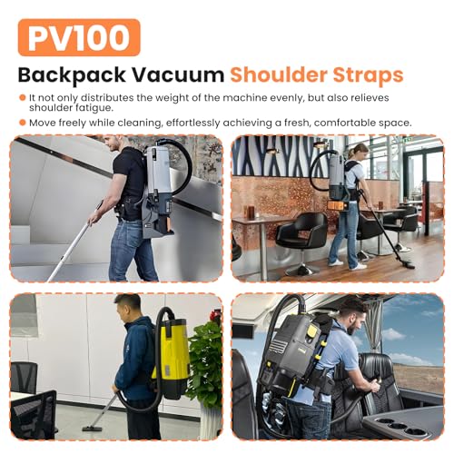 Zookpr Backpack Vacuum Cleaner Shoulder Strap PV100 Replacement Compatible with Proteam, Megavac, Provac, Quartervac, Fits Most Backpack Vacuum Cleaners
