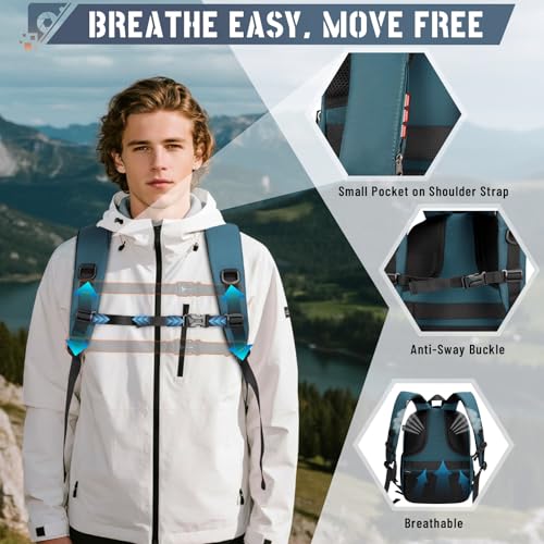 RAINSMORE Camera Backpack Hard Shell for DSLR/SLR Waterproof Camera Bag with Laptop Compartment 15.6 Inch Professional Camera Case with Rain Cover Photography Backpack Bag with Camera Lens Case Green - color: Green