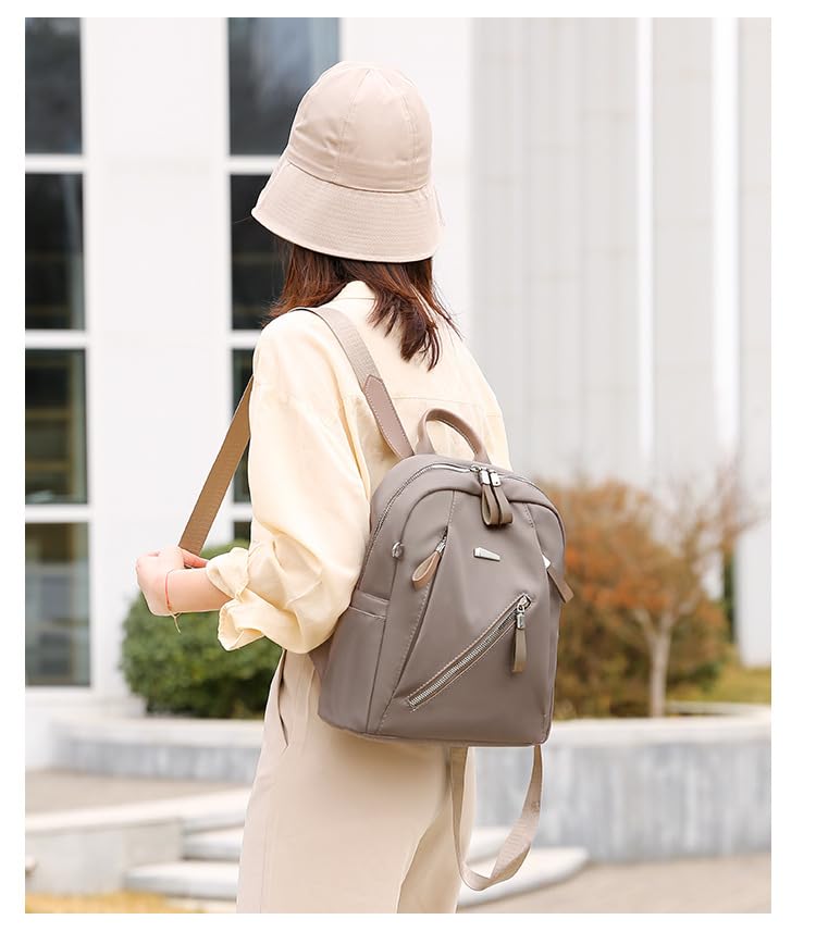 Women Backpack Purse Nylon Anti-theft Fashion Casual Lightweight Travel Shoulder Bag - color: Color 15