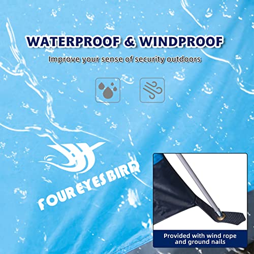 7.2 × 4 × 4 Feet Single Backpack Tent, Waterproof Camping and Hiking Tent can be Used by One Person, Light and Durable - color: Blue