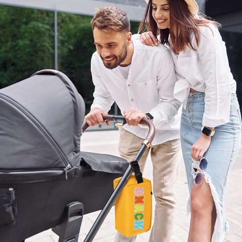Cerbonny Freezable Snack Bag,Built-In Ice Pack,Mini Cooler Bag - color: Yellow-snack