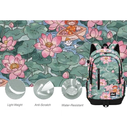 rickyh style School Backpack Travel Bag for Men & Women Lightweight College Back Pack with Laptop Compartmen - color: 01hh