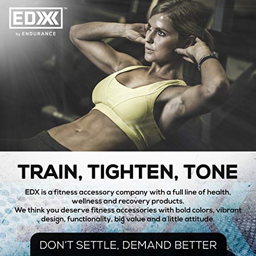 EDX Adjustable Ankle Weights | Arm, Leg and Wrist Weight Strap | Fitness, Walking, Jogging, Workout, Lifting 2 Pack 2lbs