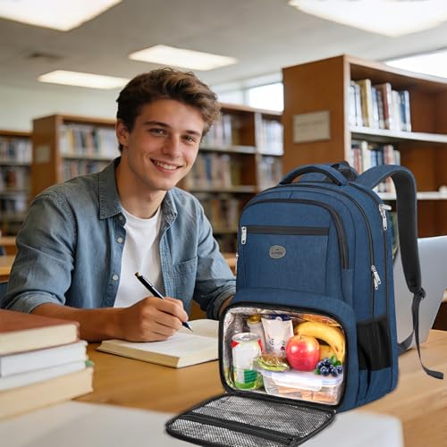 MATEIN Blue Insulated Backpack Cooler, 17 Inch Picnic Backpack for Mens - color: Blue, size: 17 Inch