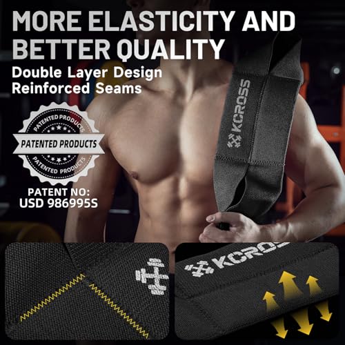 KCROSS Bench Press Band for Men and Women, Weight Lifting Bench Press Band, Push Up Exercise Bench - color: Black (240-300lbs), size: M(7.6in)