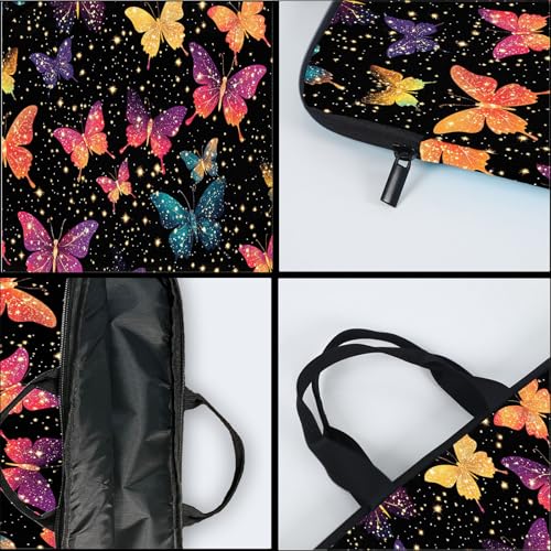 15-Inch Laptop Sleeve – Stylish, Lightweight, Shockproof, Water-Resistant Case for Lenovo, HP, Dell, Asus Notebooks - Colorful Butterflies - color: Colorful Butterflies