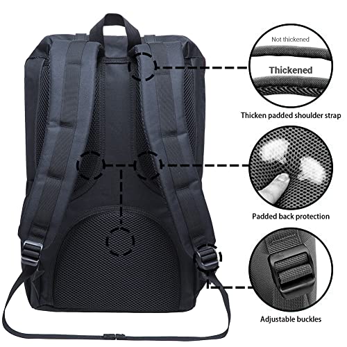 KAUKKO Laptop Outdoor Backpack, Traveling Rucksack Fits 15.6 Inch Laptop(5-5-Blackgreen) - color: 5-5blackgreen