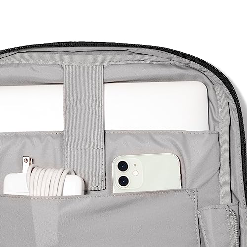 Baggallini Tribeca Expandable Laptop Backpack - 15"x11" Lightweight RFID Computer Bag for Work & Travel with Luggage Sleeve - color: Sage Twill
