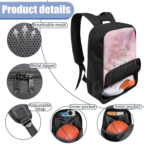 Basketball Backpack With Separate Ball Compartment And Shoes Fit Basketball Volleyball Football - color: Dreamcatcher