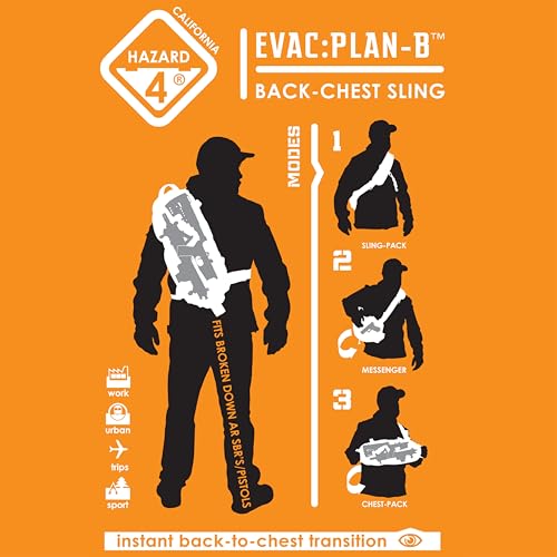 Evac Plan-B(TM) Sling Pack w/ MOLLE by Hazard 4(R) - Black - color: Black, size: Evac Plan-B