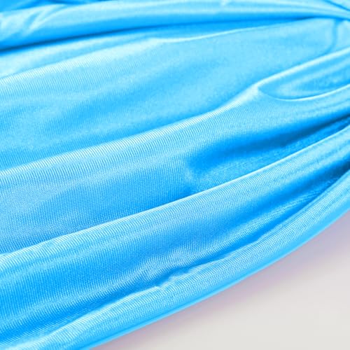 Aerial Silks Kit & Aerial Yoga Hammock - 11Yd Premium Fabric with Hardware - Easy Setup for Flying Yoga, Aerial Swing & Fitness - Supports Up to 14ft Rigging - color: Light Blue