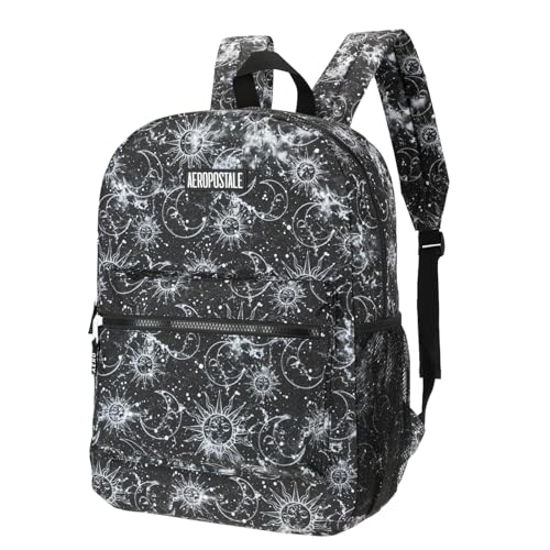 AEROPOSTALE Fieldtrip Unisex Backpack - AE Mens and Womens Bag for Everyday Use - Celestial Sky - color: Black Astro