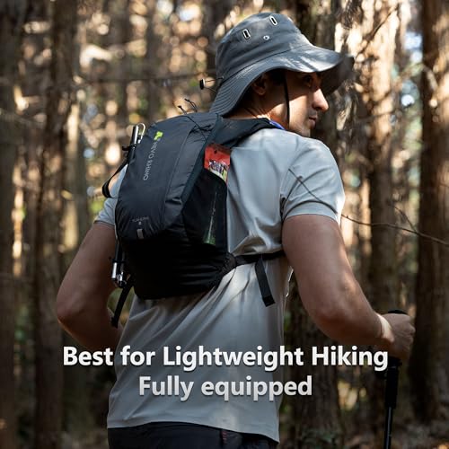N NEVO RHINO Hydration Backpack Lightweight, Small Hiking Backpack with Water Bladder 2L, Insulated Water Daypack for Cycling Running Trail Rave - color: Sapphire Blue