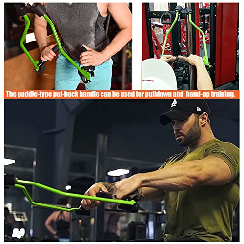 Adjustable Lat Pull down Bar, Cable Machine Attachments for Gym, Home Gym Fitness T-bar Row Pulldown Attachments, Lat Pull Down Machine Wide Grip Neutral Grip Handle - color: SP45678