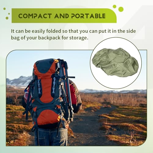 100L Backpack Rain Cover Waterproof Bag Dust Hiking Travel Camping Bags Portable Large, Green
