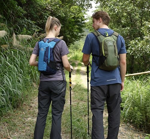 MARCHWAY Lightweight Hydration Backpack with Vest Style Straps & 2.5L TPU Water Bladder, Versatile Sleek Multi-Pocket Pack for Hiking, Cycling, Running, Backpacking, Travel - color: Blue