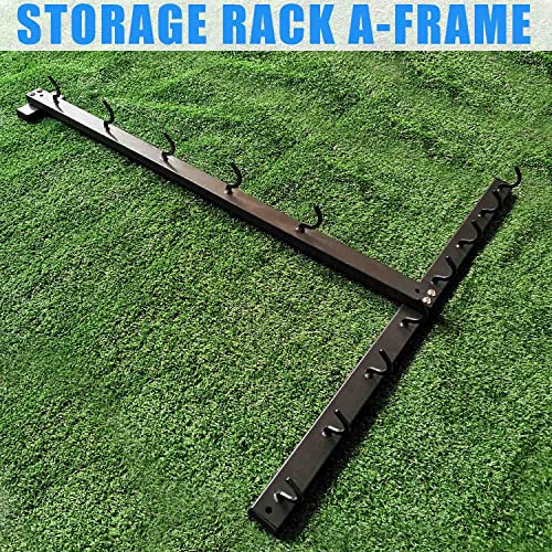 BLUSLM Lat Pull Down Bar Gym Accessory Rack, Lat Pulldown Attachments Cable Attachment Storage Rack for Mag Grip - Home Gym Fitness Heavy Duty A-Frame Stand - color: T-ZHIJIA