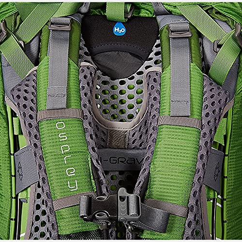 Osprey Atmos AG 65L Men's Backpacking Backpack, Mythical Green, S/M - color: Mythical Green, size: Small-Medium