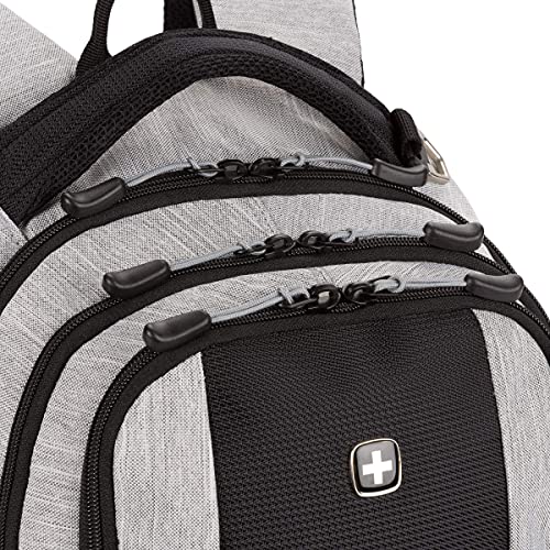 SwissGear Cecil 5505 Laptop Backpack, Heather Grey, 18-Inch - color: Heather Grey