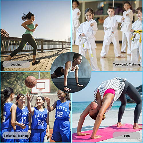 Pesas de Tobillo/Muñeca, Pesas de Puño de Mano de Brazo de Pierna Pequeña para Mujeres y Niños, Equipo de Ejercicio con Correas Ajustables para Gimnasio, Caminar, Trotar, Aeróbicos (1 Par) - color: 1.1 lb, Black