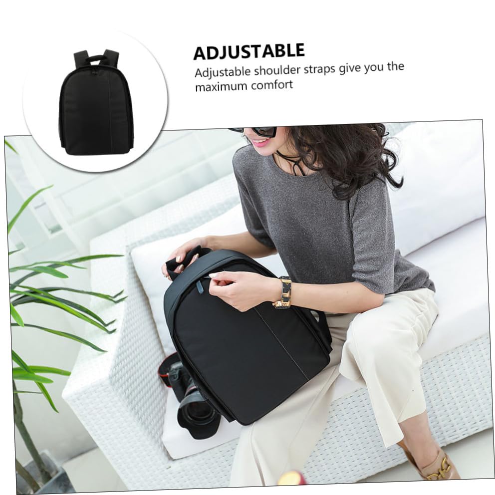 NUOBESTY 1pc Waterproof Camera Bag Waterproof Backpack Camera Storage Pouch Storage Bag Backpacks Bags Bag Storage Bags for Travel Grey Nylon