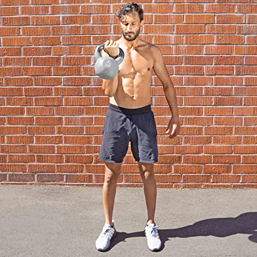 ProsourceFit Vinyl Coated Cast Iron Kettlebells for Full Body Fitness Workouts - size: 40.0 Pounds