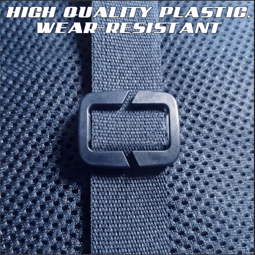 4 Pcs Backpack Strap Clips 1 Inch Detachable Webbing Buckle Nylon Shoulder Strap Holder Backpack Bag - color: Navy Blue